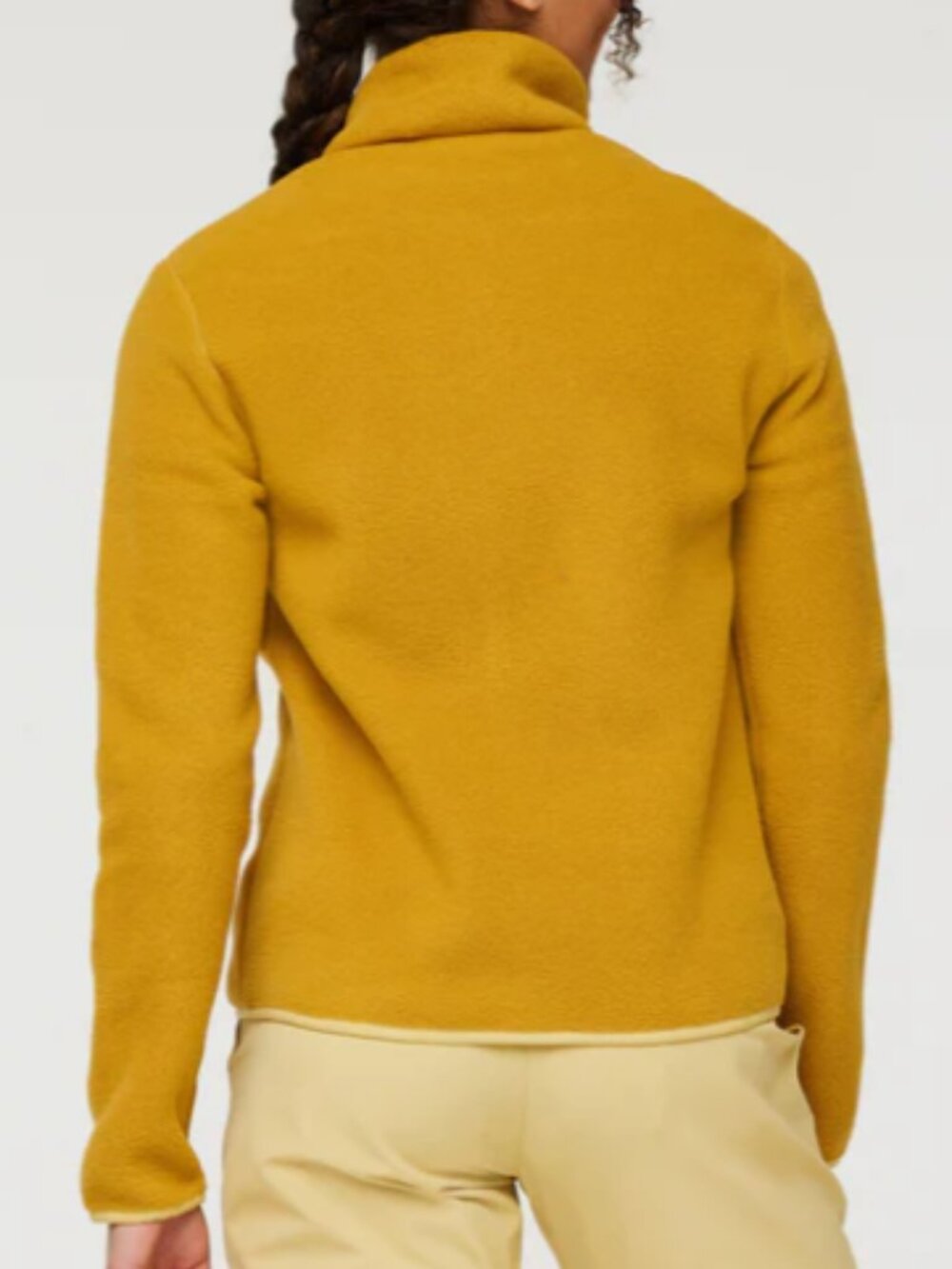 Cotopaxi Women's Teca Mustard Full Zip Fleece Jacket Size M Navy Teal Stripes - Picture 13 of 13